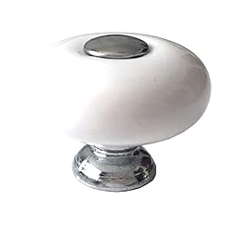 Drawer Knob Ceramic Cabinet Pull Handle Silver