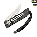 M-Tac Helix Paracord Tactical Knife Lanyard with Skull Bead (Black)