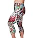 ZERDOCEAN Women's Plus Size Lightweight Printed Capri Leggings style-003 2X