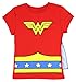 Wonder Woman  Girls Cape Costume Tee Shirt, Large / 10/12