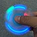 Double-sided LED Hand Spinner Fidget Toy, Finger Spinner, Mmrm High Speed Up to 1-3 Mins Spins, EDC ADHD Focus Tri-spinner,Blue