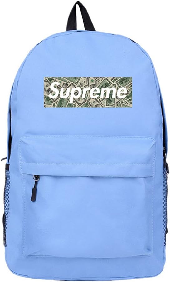 light blue supreme backpack