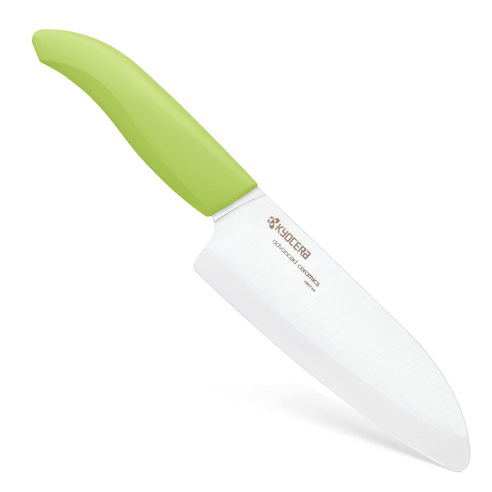 Kyocera FK-140 WH-GR EU - 14cm Santoku Ceramic Knife - Green Handle — image 1