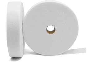 HexaHive 2 1/2 Inch Jelly Roll Batting Strips for Rugs - 2 Roll Polyester Blend Batting Roll Total 70 Yards Jelly Roll Batting Strips for Rugs, Jelly Roll Rug Kit for Throw Rug and Sewing Maker Tool