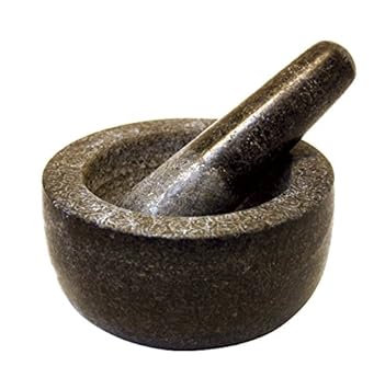 Steinmörser mit Stößel (Ø 13cm, Höhe 7 cm)