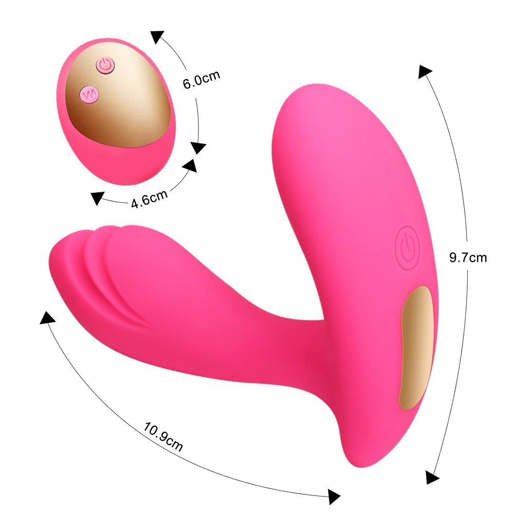 Butterfly Stoßfunktion Vibrator für sie Klitoris und G-punkt,Rollenden Perlen Design,Sexspielzeug für Frauen Paare
