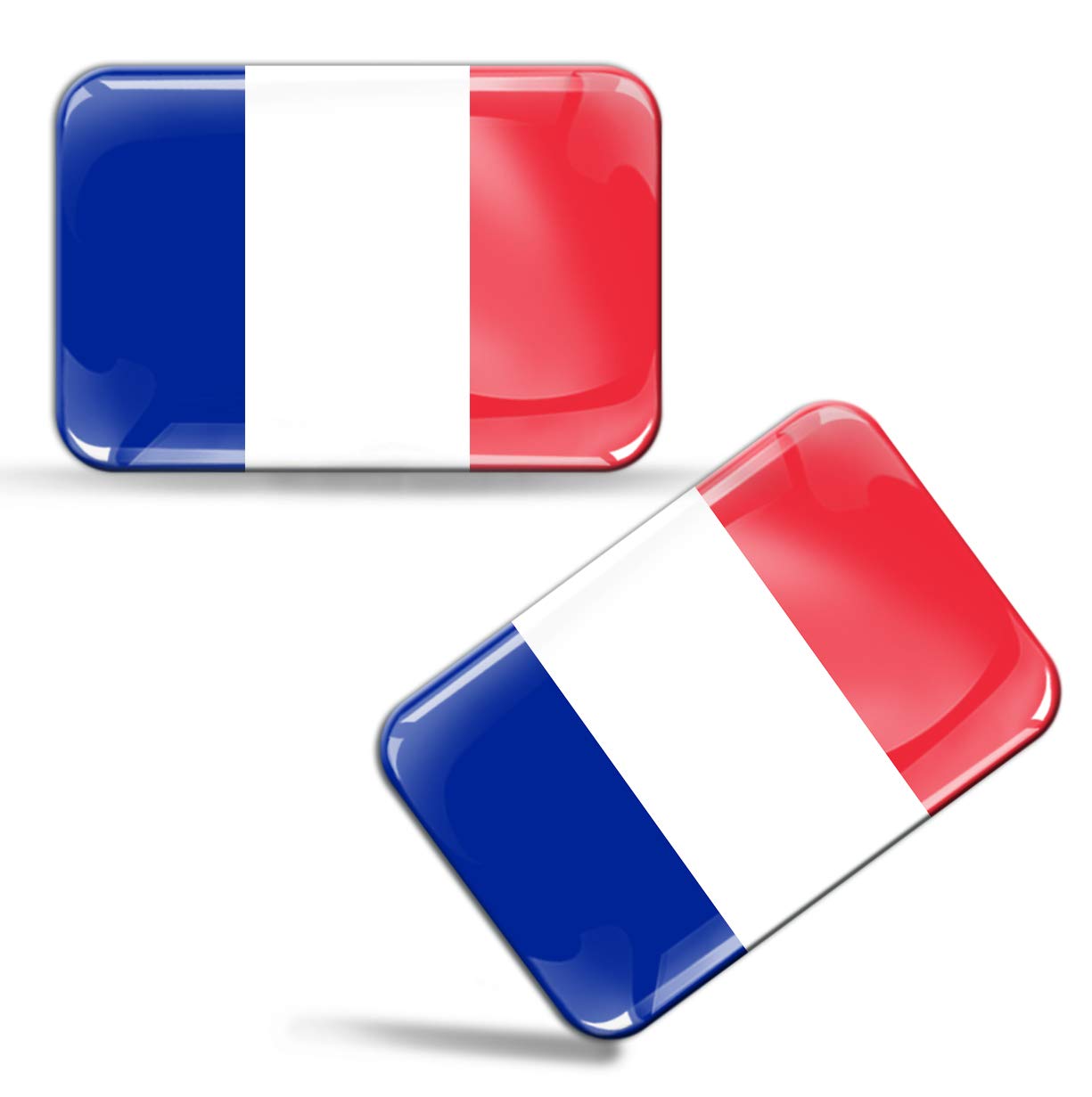 Biomar Labs Country Flag Sticker Set Self Adhesive Vinyl Decals National Flag Stickers Vehicle Styling Car Motorcycle Laptop Phone Window Interior Exterior (France Flag F 33)