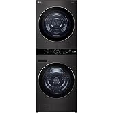 LG 5.0 cu. ft. Washer 7.8 cu. ft. Dual Inverter Heat Pump Ventless Dryer Electric Laundry Center in Black Steel