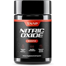 Snap Supplements Nitric Oxide Supplement with L-Arginine to Support Energy, Quick Recovery, Heart Health, Muscle Growth &amp; Cir