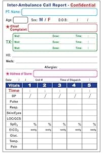 Amazon.com: Vital-Recall EMT PCR Self-Guided Form - - 100 