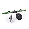 Heavy Hitch Multi-Purpose Disc Cultivator Garden Bedder 3-Point Attachment with Discs Only Powdercoated in Green | USA Made for Compact/Sub-Compact Tractors