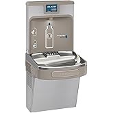 Elkay LZS8WSSK ezH2O Bottle Filling Station &amp; Single ADA Cooler Refrigerated Stainless Lead Reduction Quick Filter Change