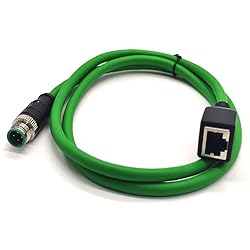 GXMRHWY M12 4-pin D Code Male to RJ45 Female High