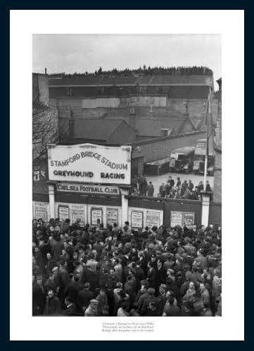 Framed Stamford Bridge 1945 Historic Chelsea FC Photo Memorabilia
