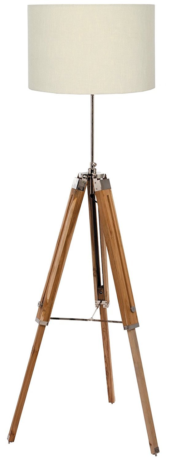 THORINSTRUMENTS Thor Classical Designer Marine Tripod Floor Lamp Natural