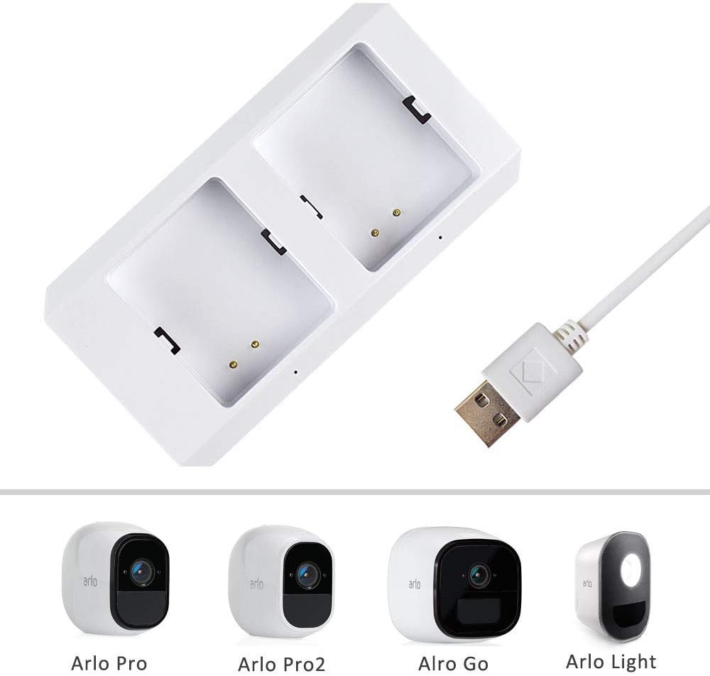 KAROTTO Charger for Arlo Pro 2 Battery Dual Arlo Charger for Arlo Pro 2 & Arlo Pro & Arlo Go & Arlo Security Light (Arlo Batteries NOT Included) : Camera & Photo