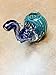 3.5 Inch Tall Dark Multi-Color Swirl Elephant