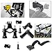 EEEKit 6 in 1 Travel Solution Kit for Kodak PixPro SP1/360,Shoulder Harness,Monopod Selfie Stick and Car Windshield/Bike Handlebar/Tripod/Wrist Mount