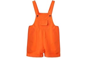 Toddler Boy Girl Overalls Shorts Casual Summer Outfits 2026 Trendy Solid Color Sleeveless Shortalls Romper with Pocket