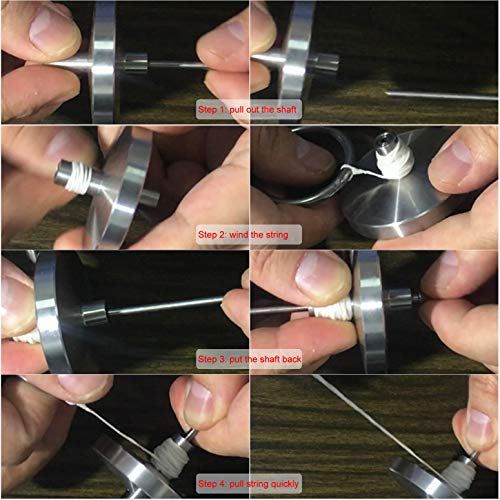 DjuiinoStar Anti-Gravity Gyroscope, Last 7-15 Minutes on Hard&Smooth Surface (Best Record 26 Minutes), Waste Your Time Efficiently, EDC Desk Toy, Bottom Etched God Bless America Unique Gift DST-901