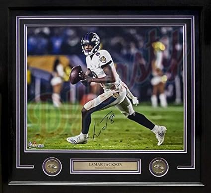 lamar jackson autographed football