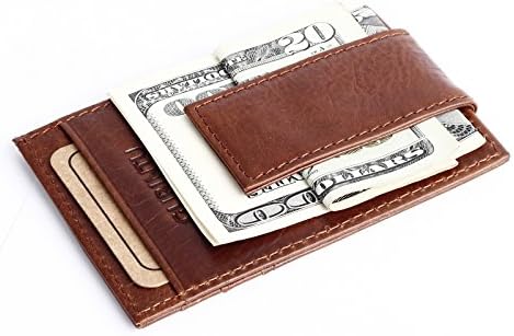 Lionpapa Men's Front Pocket Credit Card Holder Money Clip Strong Magnet Thin Wallet