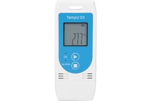 AUNMAS USB Temperature & Humidity Data Logger Recorder, Reusable, LCD Display, 32,000 Data Points, -30°C to 60°C, 0% to 85%RH