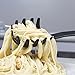 Pasta Spaghetti Server Spoon Fork by Topenca is Made of Heat-Resistant Rustproof Nylon and Stainless Steel and Safe for Non-Stick Cookware