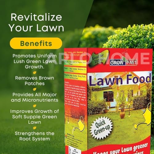 Organic Lawn Booster, 100% Organic Lawn Essential Garden Food for Lush Green Lawn Grass (1 Pack 1000 grams) Long Lasting Balanced Organic Lawn Feed - for a Thicker, Greener and More Durable Lawn