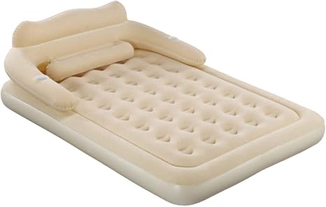 inflatable double bed with headboard