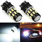 JDM ASTAR 960 Lumens Super Bright 5730 Chipsets 3056 3156 3057 3157 LED Bulbs with Projector,Xenon White
