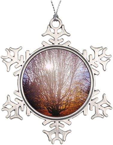 Vyhdntyr Merry Christmas From Heaven Snowflake Ornament Bare Tree Special Christmas Snowflake Ornaments