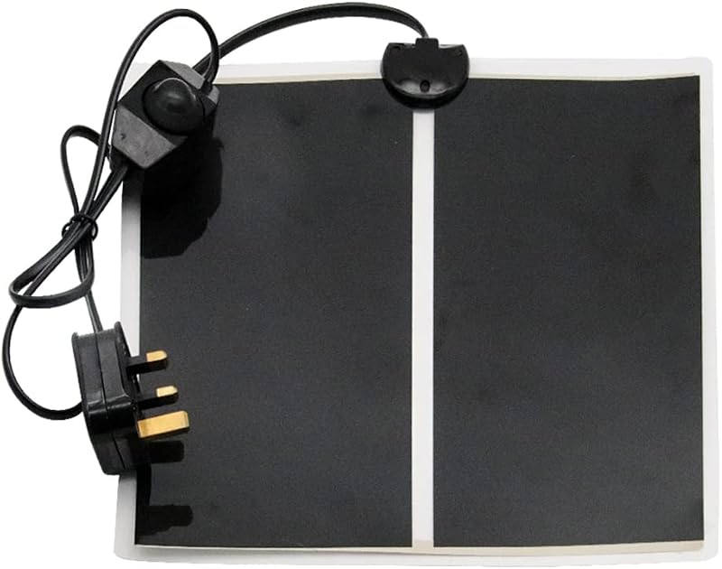 Lucky Farm 14W Reptile Heat Mat 28x28cm UK Plug Vivarium Warmer Pad