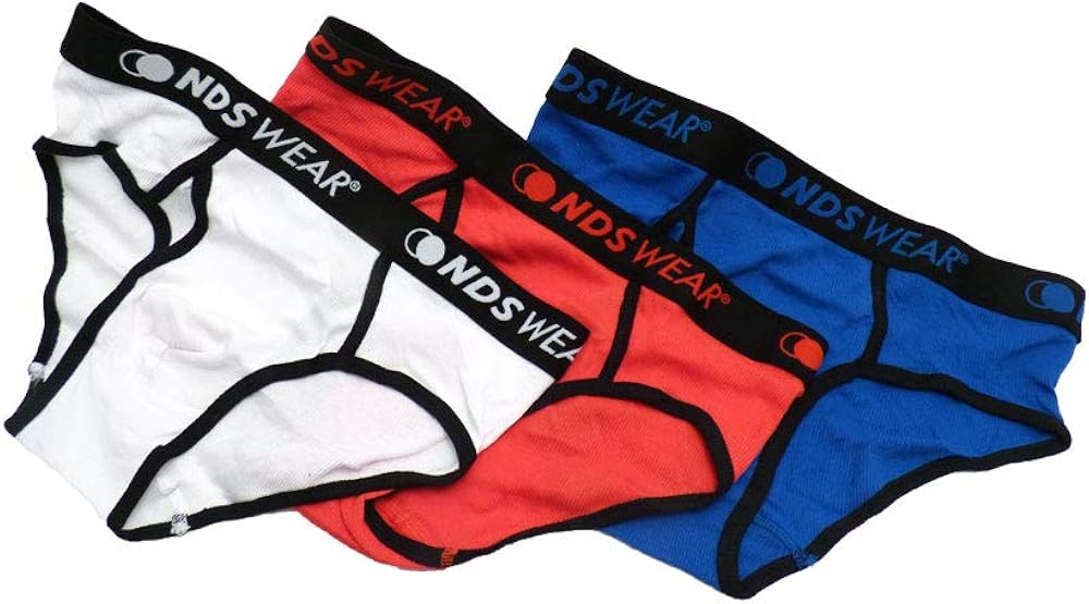 NDS Wear Men's Sexy Ribbed Cotton Fly Pouch Brief Underwear at Amazon