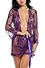 Avidlove Women's Lace Kimono Sexy Nightgown Transparent Mesh lingerie