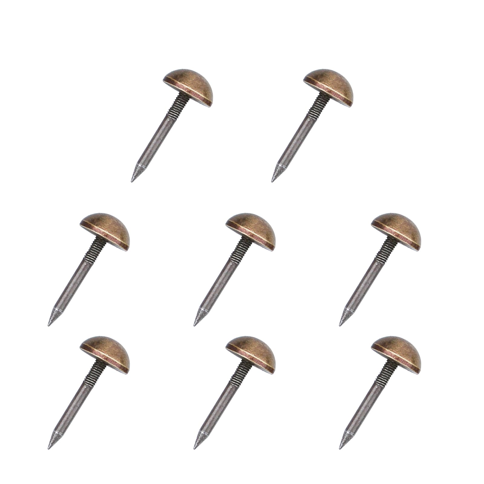 Leliafleury 10Pcs Upholstery Tacks Brass Furniture Tacks Nails Decorative Thumb Tacks Furniture Nails Pins Stud Tacks Push Pins for Wood Sofa Chair Bed (12 x 27mm, Bronze)