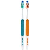 REACH Advanced Design Toothbrushes, Soft, 2-Count (Pack of 6) | Soft Toothbrush