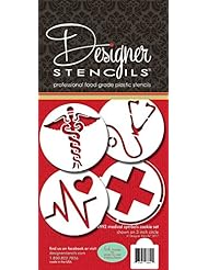Medical Symbols Cookie Stencil Set C992 By Designer Stencils
