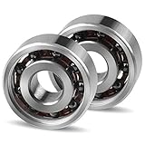 Coogam 606 Hybrid Ceramic Ball Bearing,High Speed Smooth Quiet Durable,Si3N4 Silicon Nitride Black Ceramic,Pack of 2 (Size 606)