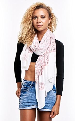 Limber Stretch 100% Rayon Indian Deity Mantra Yoga Scarf and Chemo Head Scarves for Women