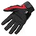 Tonsiki Carbon Fiber Motorcycle Motorbike Cycling Racing Full Finger Gloves (Red, XXL)