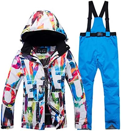 Raylans Women Warm Ski Suit Ski Jacket And Pants Warm Waterproof Breathable Skiing And Snowboarding Suits