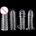 POPOLING Crystal Sleeve Silicone Spike Condoms for Male Delay Set Cover Couple Toys for Adult Sex Products
