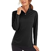 Womens 1/4 Zip Pullover Long Sleeve UPF 50+ Sun Protection SPF UV Shirts Quick Dry Athletic Tops