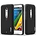 J&D Case Compatible for Moto Droid Maxx 2 Case, Heavy Duty [Dual Layer] Hybrid Shock Proof Protective Rugged Bumper Case for Moto Droid Maxx 2 Case - Black