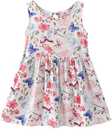 Promotions! Tootu Children Kids Girls Lemon Cartoon Print Bowknot Casual Princess Dress Clothes (Size 130=5T, B5)
