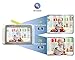 MoonyBaby Split Screen, Wide Angle, 2 Cameras Video Baby Monitor with 5 inches Screen, Automatic Night Vision, Temperature Monitoring, 2 Way Talkback