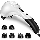 VIKTOR JURGEN Handheld Back Massager - Double Head Electric Full Body Massager - Deep Tissue Percussion Massage for Muscles, 