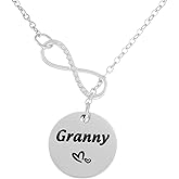 HUTIMY Gift for Granny Birthday Ideas Necklace from Grandchildren Granddaughter Women Granny Necklace