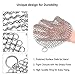 Cast Iron Cleaner 7”x7” Round 316 316 Stainless Steel Chainmail Scrubber Pan Scraper Cookware Accessories Pan Dutch Ovens Polycarbonate Skillet Scraper Pot Grill Brush Seasoning Cleani- 7X7 inch/Round